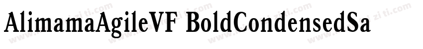 AlimamaAgileVF BoldCondensedSans 70字体转换